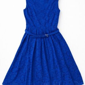 Alfani Royal Blue Lace Midi Dress
